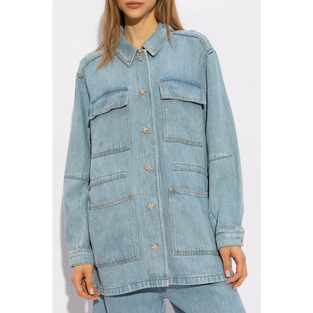 Munthe Kambi denim jas Blue Dames
