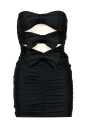 robe-courte-noire-dian-avec-noeuds-avant