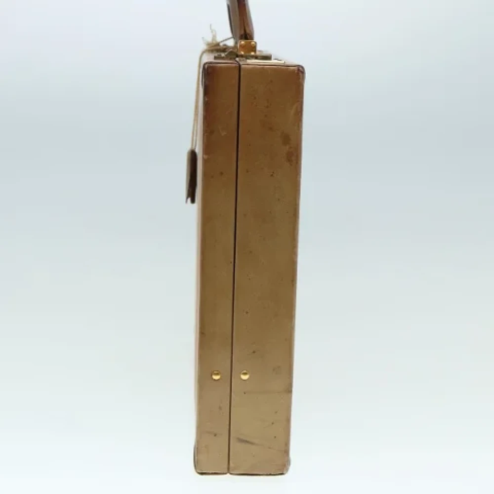 Loewe Pre-owned Leather handbags Beige Dames