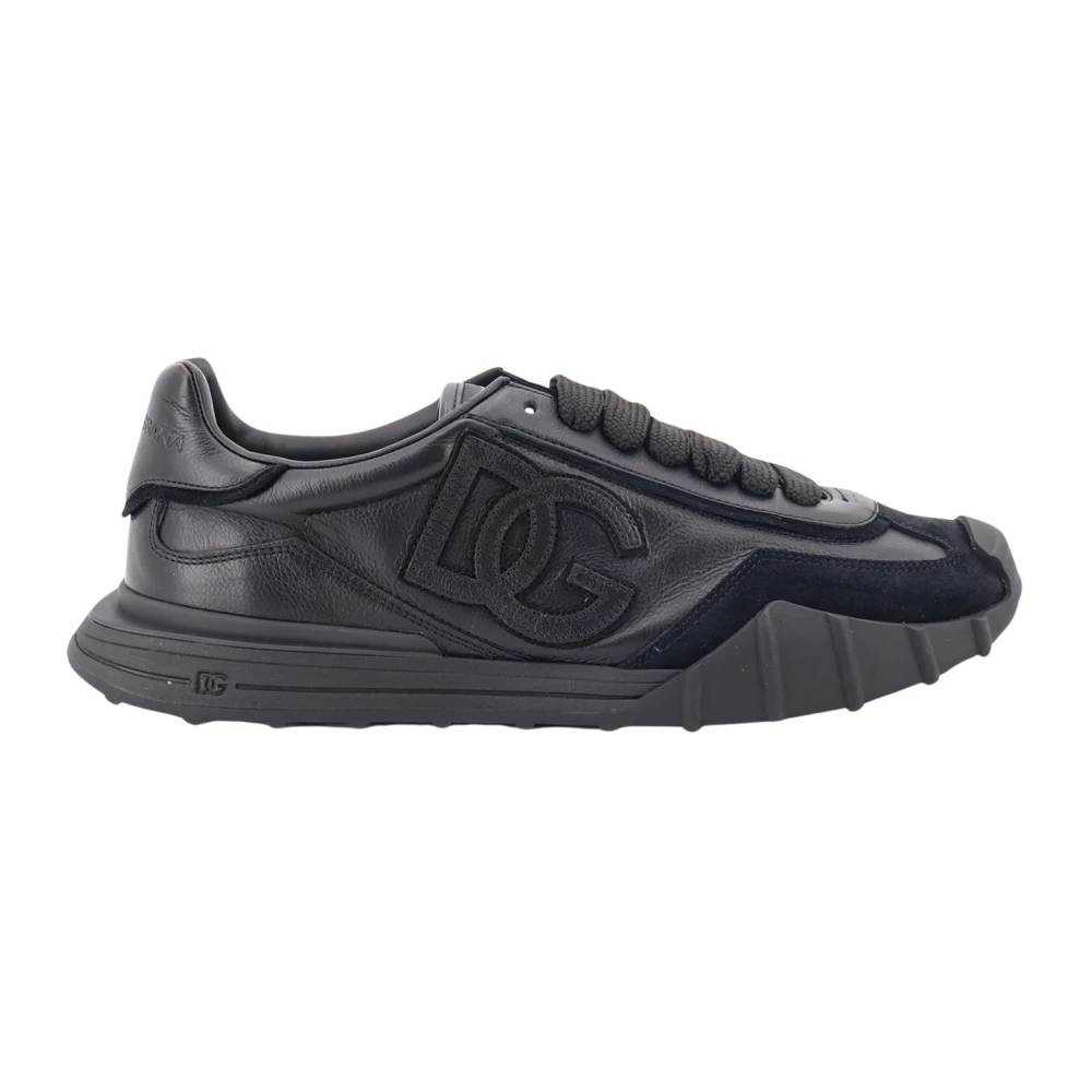 Dolce & Gabbana Uomo Nero - Sneakers Logo Sportive Basse - Shoes - 40 Eu