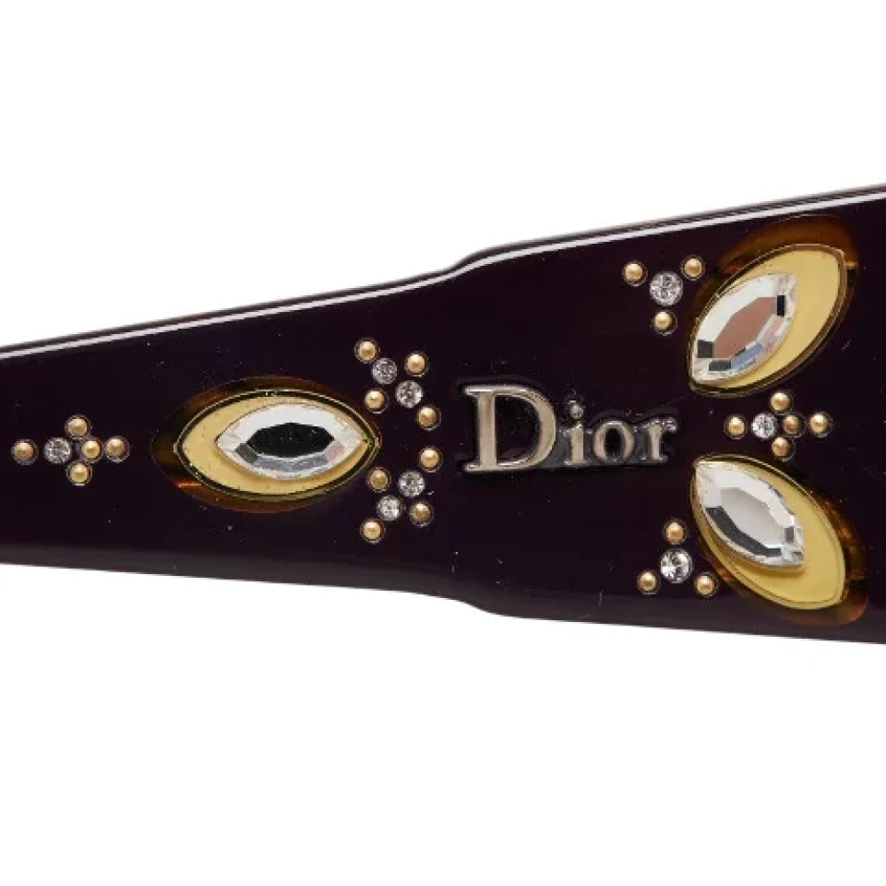 Dior Vintage Pre-owned Plastic sunglasses Purple Dames