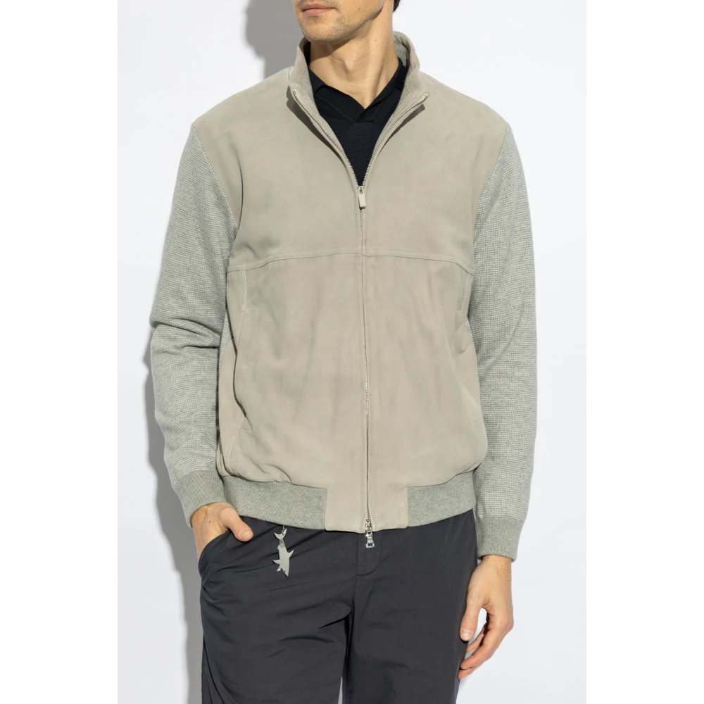 PAUL & SHARK Jas met opstaande kraag Gray Heren