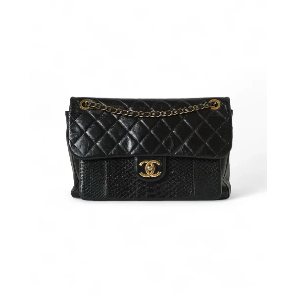 Chanel Vintage Pre-owned Leather chanel-bags Black Dames