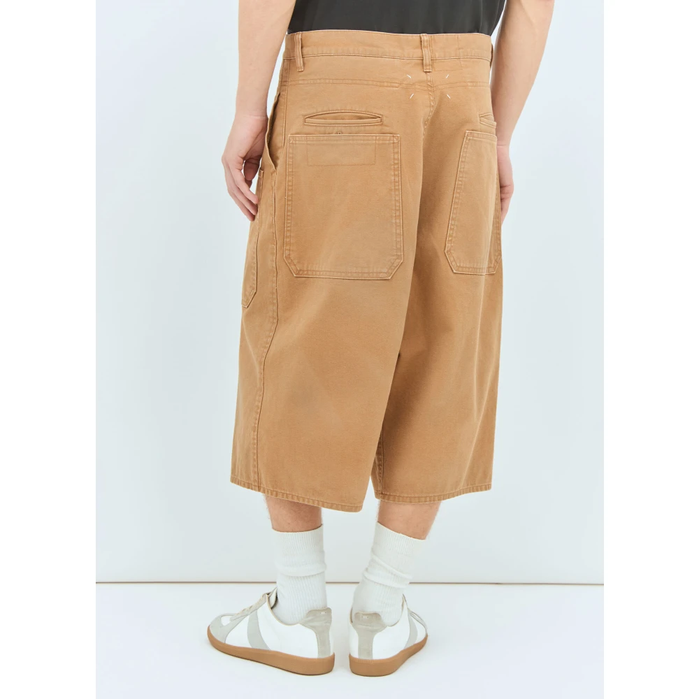 Maison Margiela Canvas Zak Shorts Orange Heren