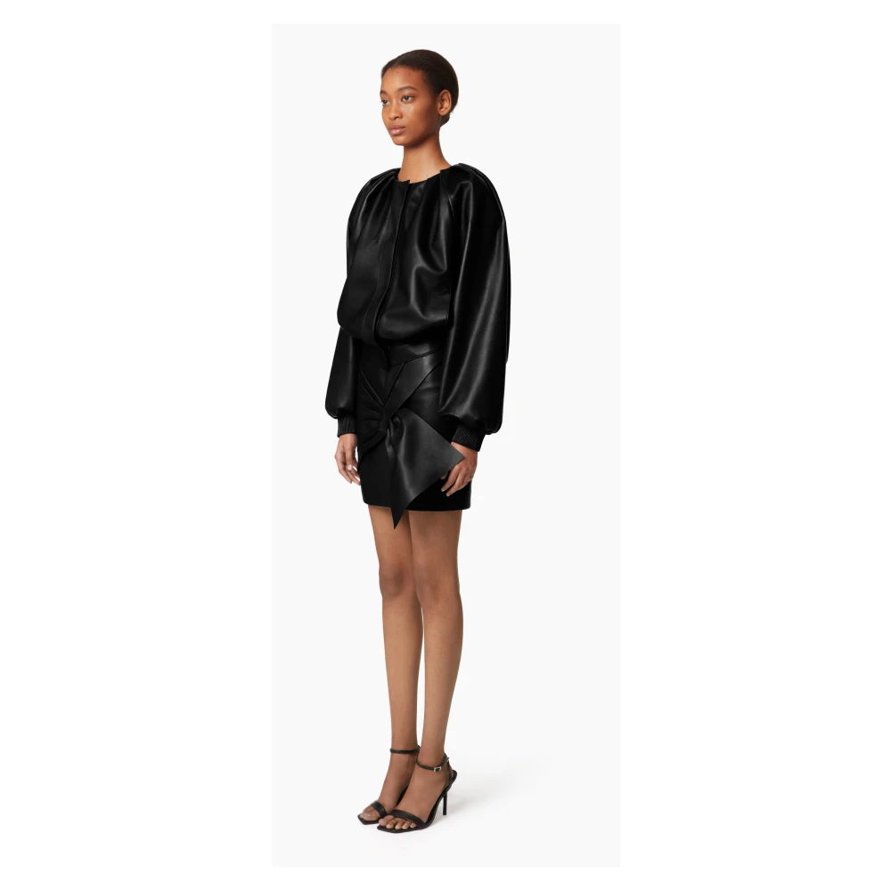 Nina Ricci Korte Bomber IN Nappa Black Dames