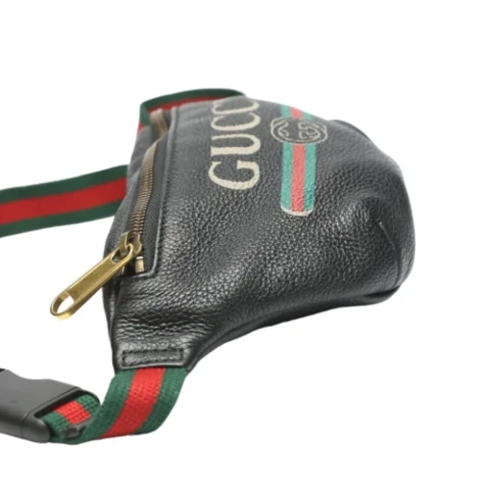 Gucci Vintage Pre-owned Leather gucci-bags Black Dames