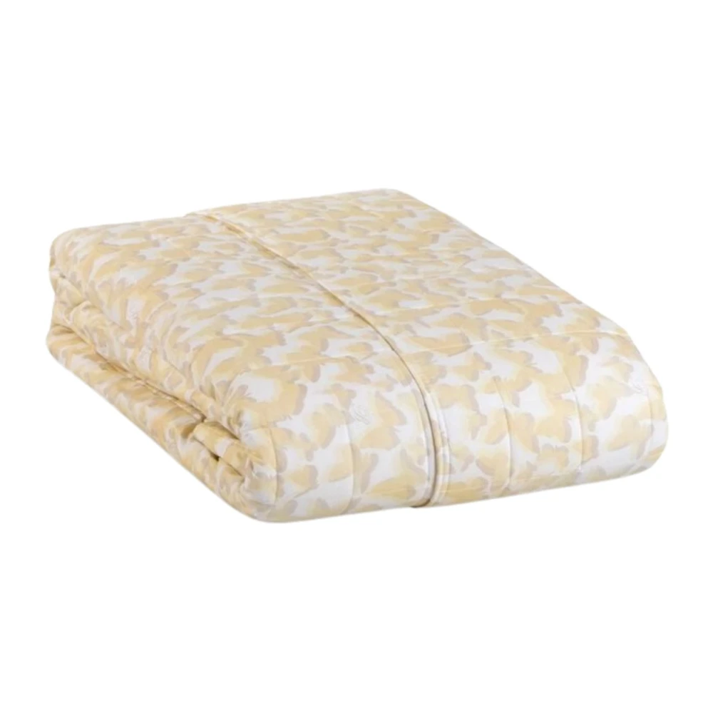 Blumarine Gewatteerde deken met vlinderprint Beige Unisex