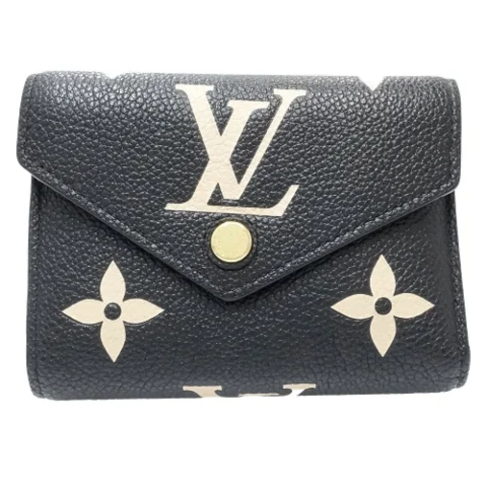 Louis Vuitton Vintage Pre-owned Leather wallets Black Dames