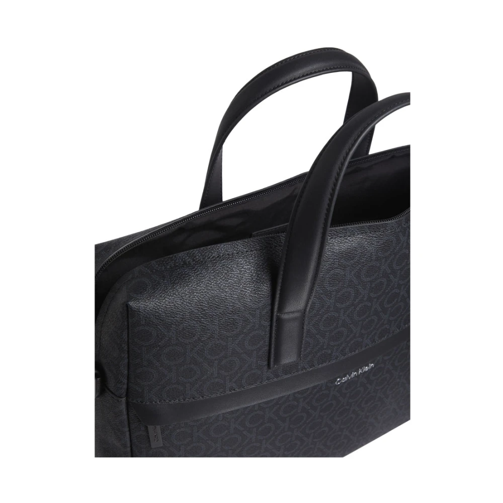 Calvin Klein Zwarte Laptoptas voor Mannen Black Heren