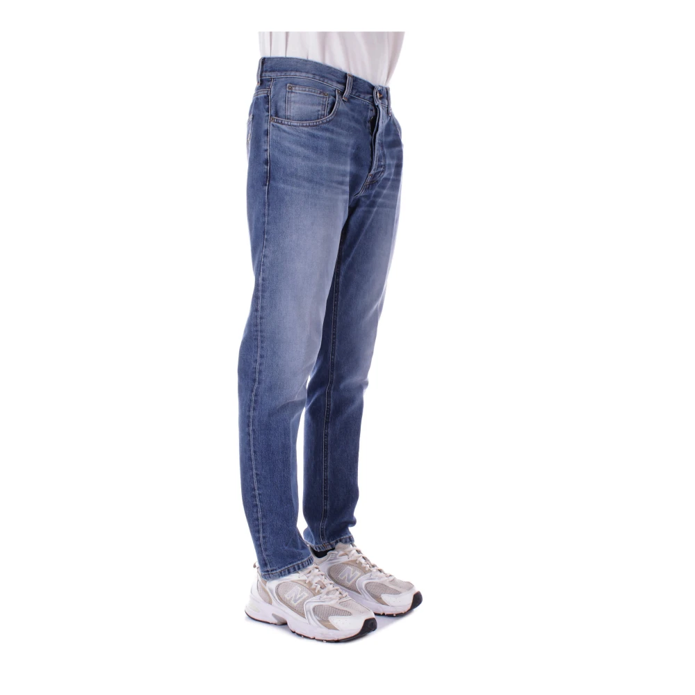 Dondup Denim Jeans met Logo Achterzak Blue Heren