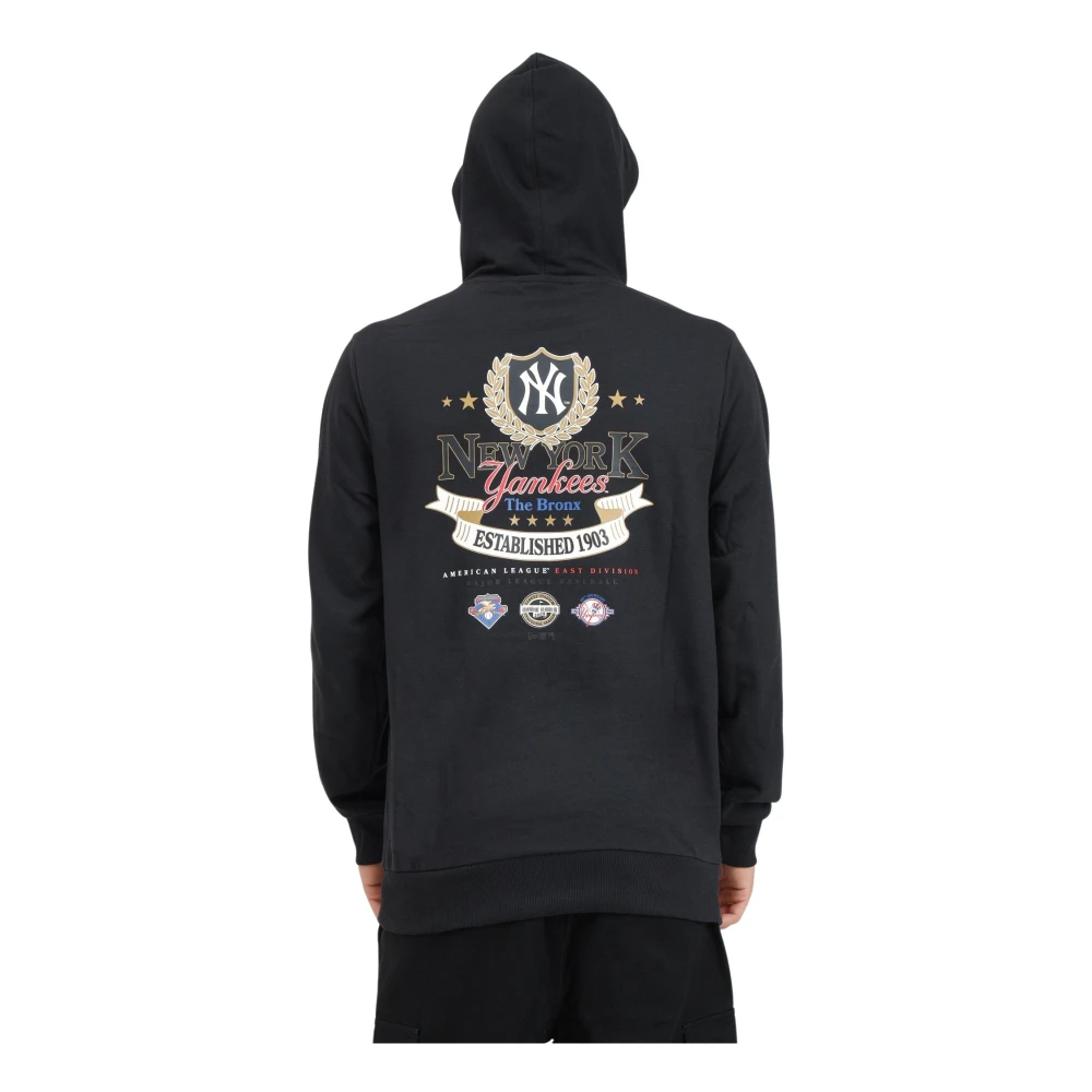 new era MLB Badge Graphic Hoodie Zwart Black Heren