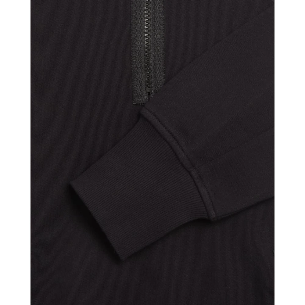 C.P. Company Zwarte hoge hals katoenen sweatshirt Black Heren