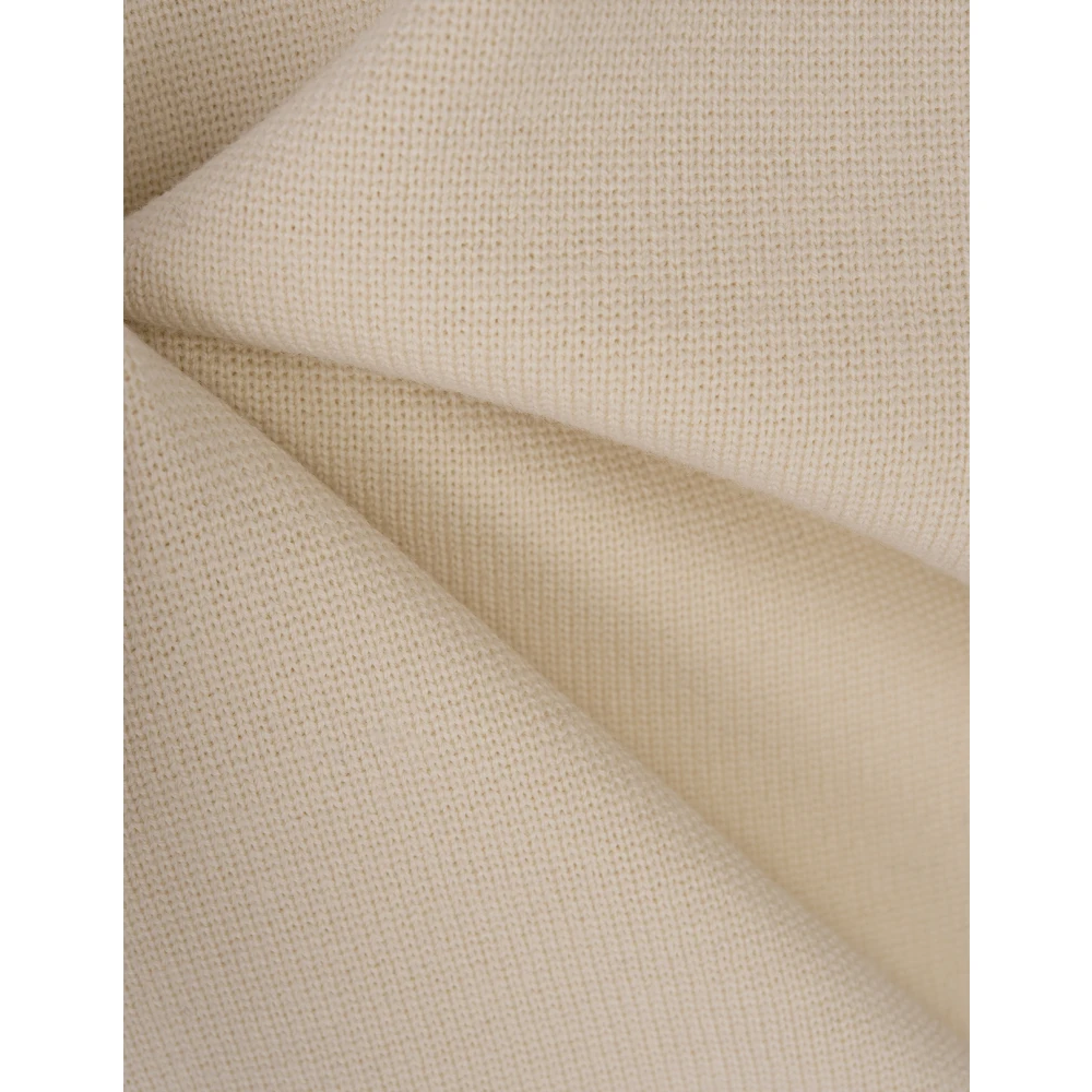 Hugo Boss Witte trui met ronde hals en zak White Heren