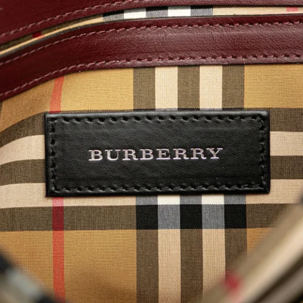 Burberry Vintage Pre-owned Leather shoulder-bags Pink Dames