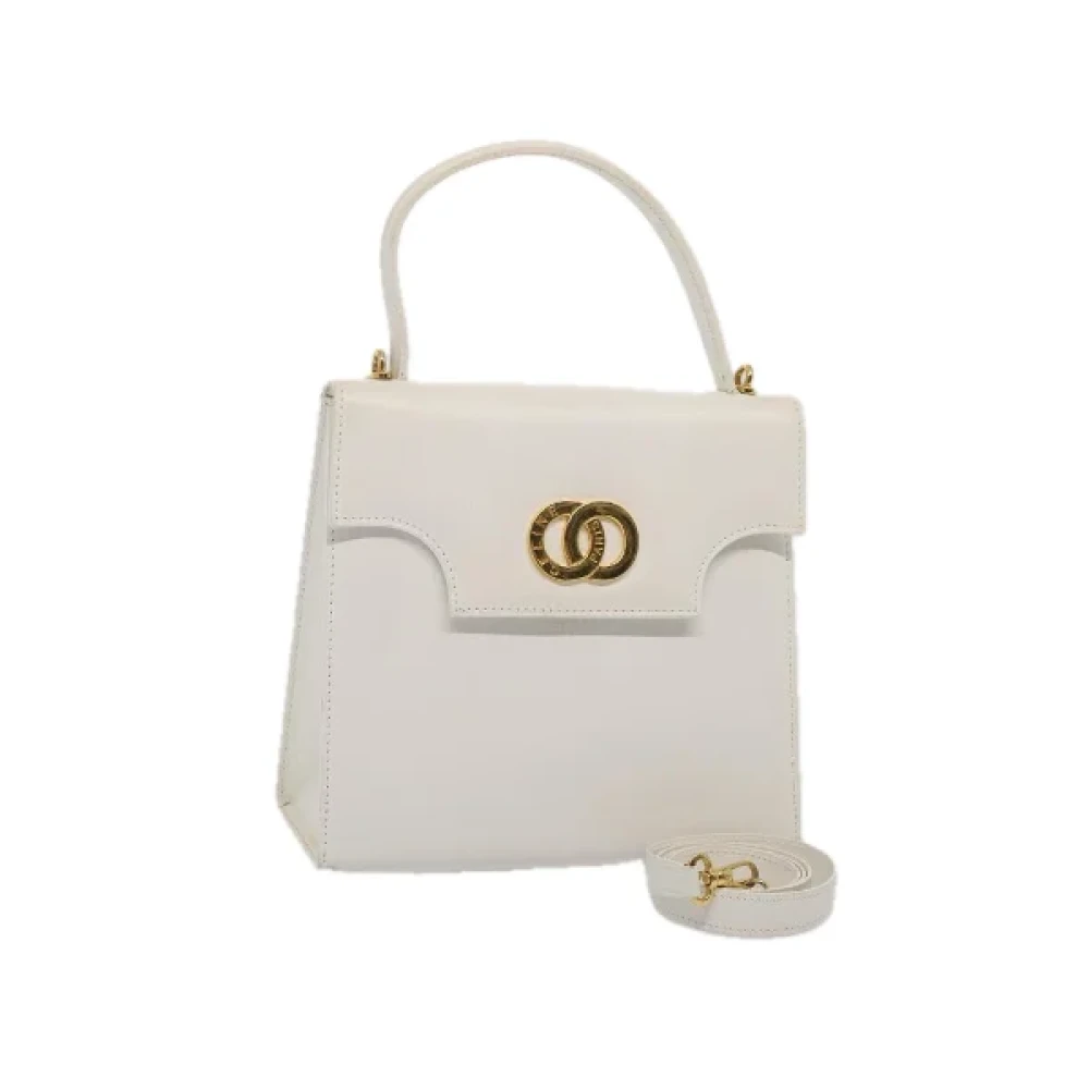 Celine Vintage Pre-owned Leather celine-bags White Dames