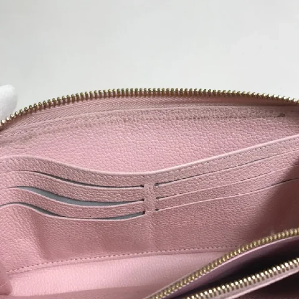Louis Vuitton Vintage Pre-owned Leather wallets Pink Dames