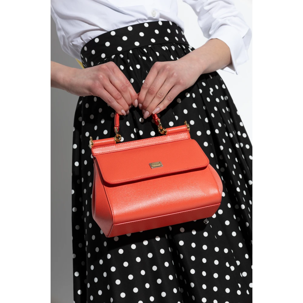 Dolce & Gabbana Sicily Mini schoudertas Orange Dames