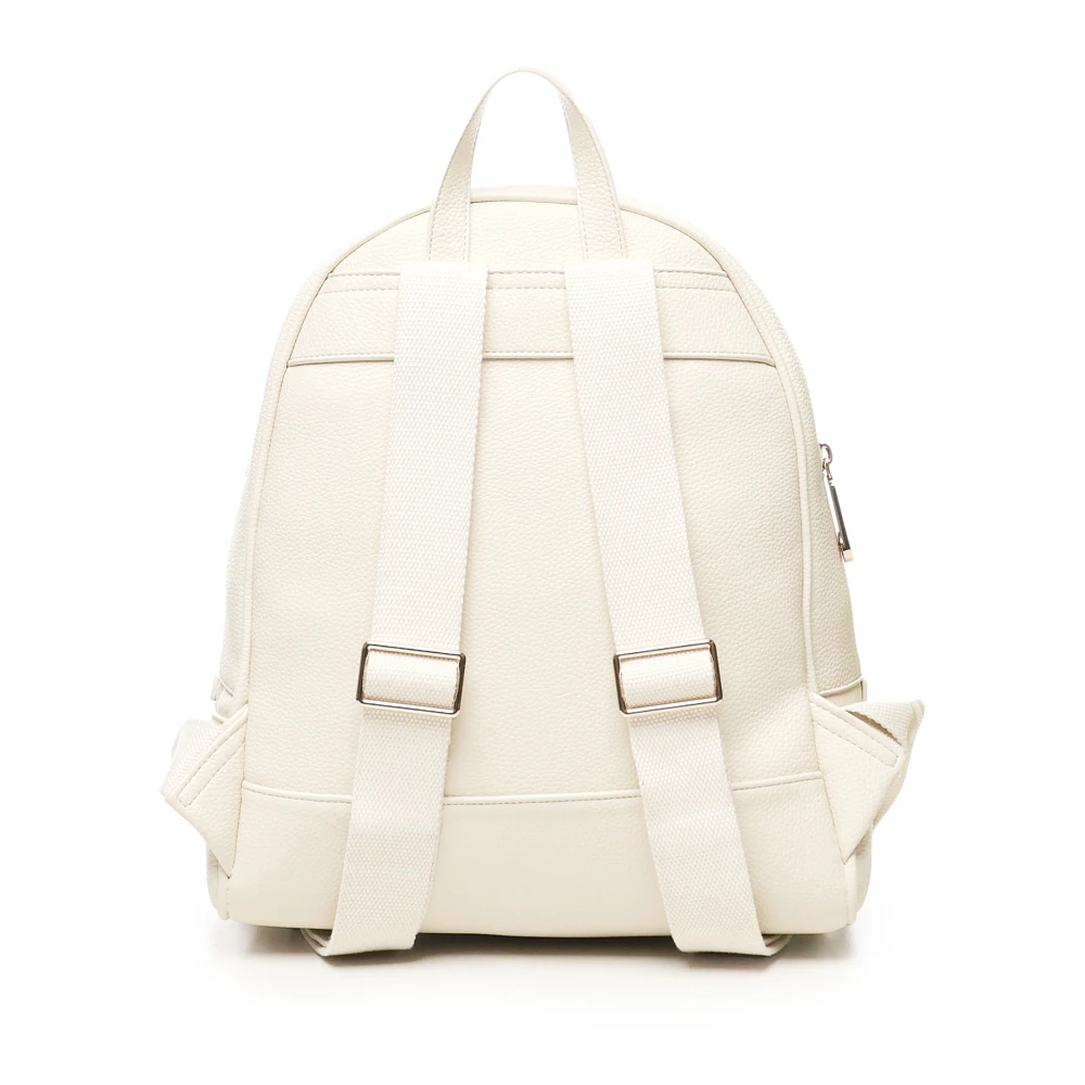 V73 Witte Rugzak met Logotekst White Dames