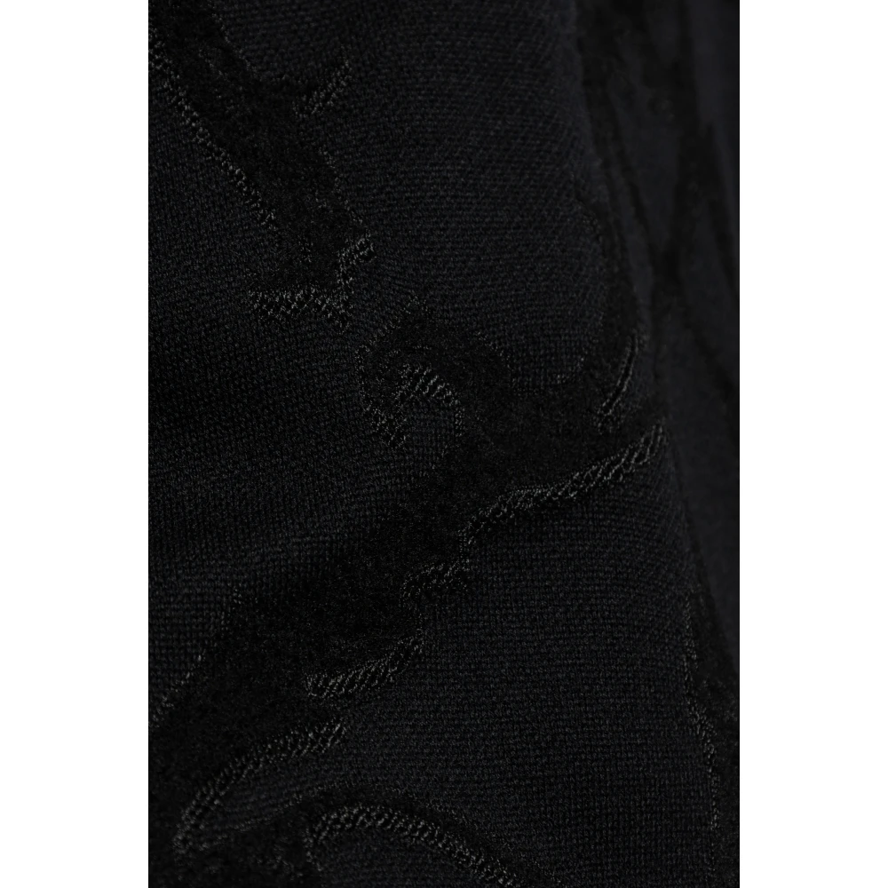 Versace Crew Neck Sweater Black Heren