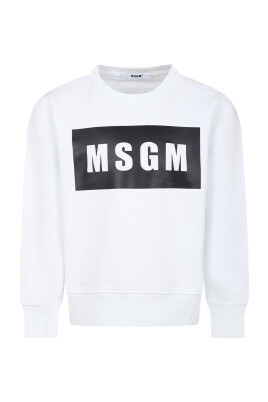sweatshirt-col-rond-blanc-avec-logo