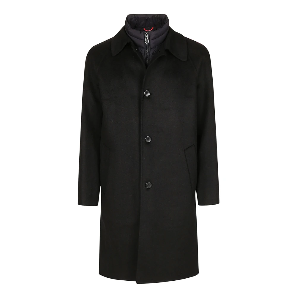 Paltò Raglanmouwjas met Zijzak Black Heren