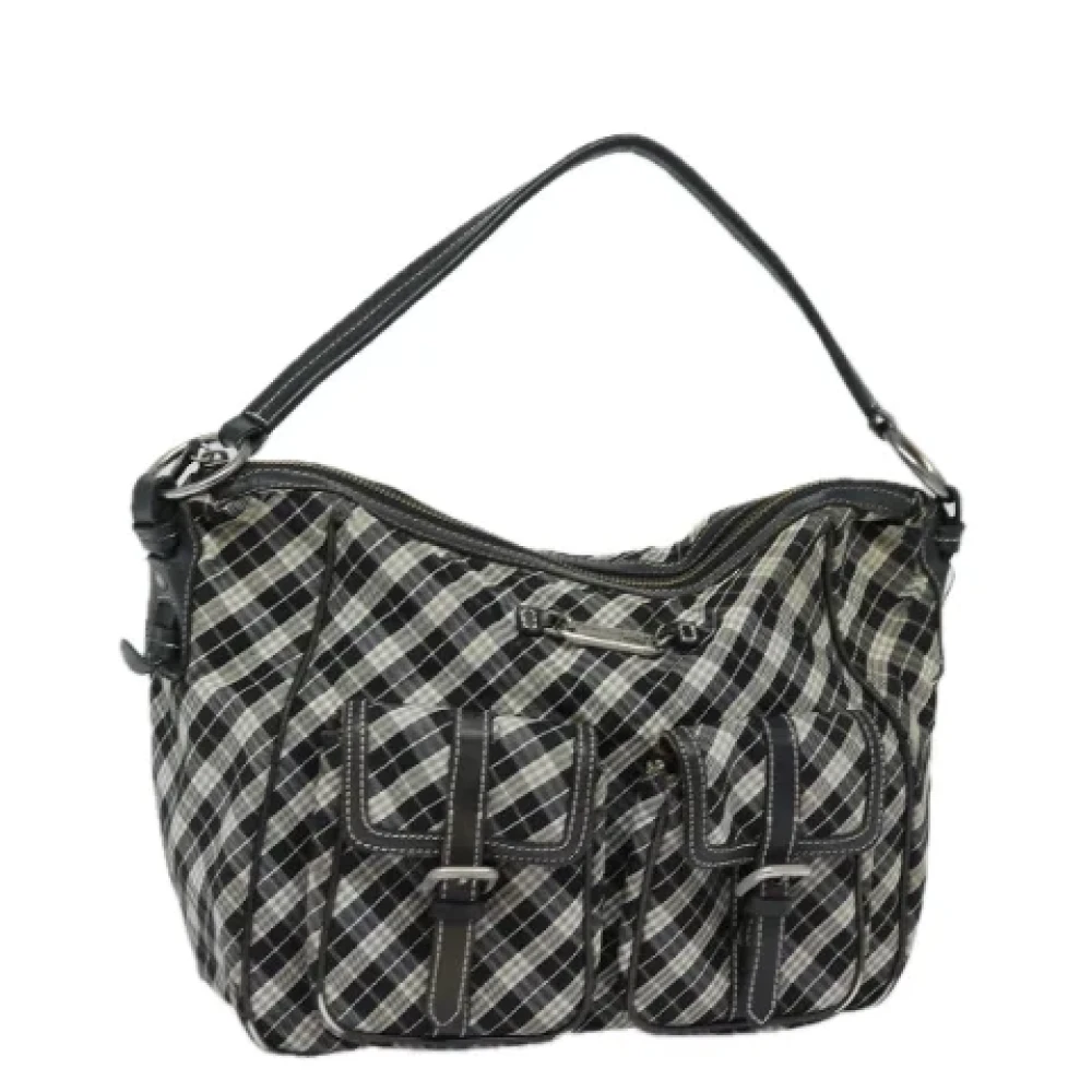 Burberry Vintage Pre-owned Canvas shoulder-bags Black Dames