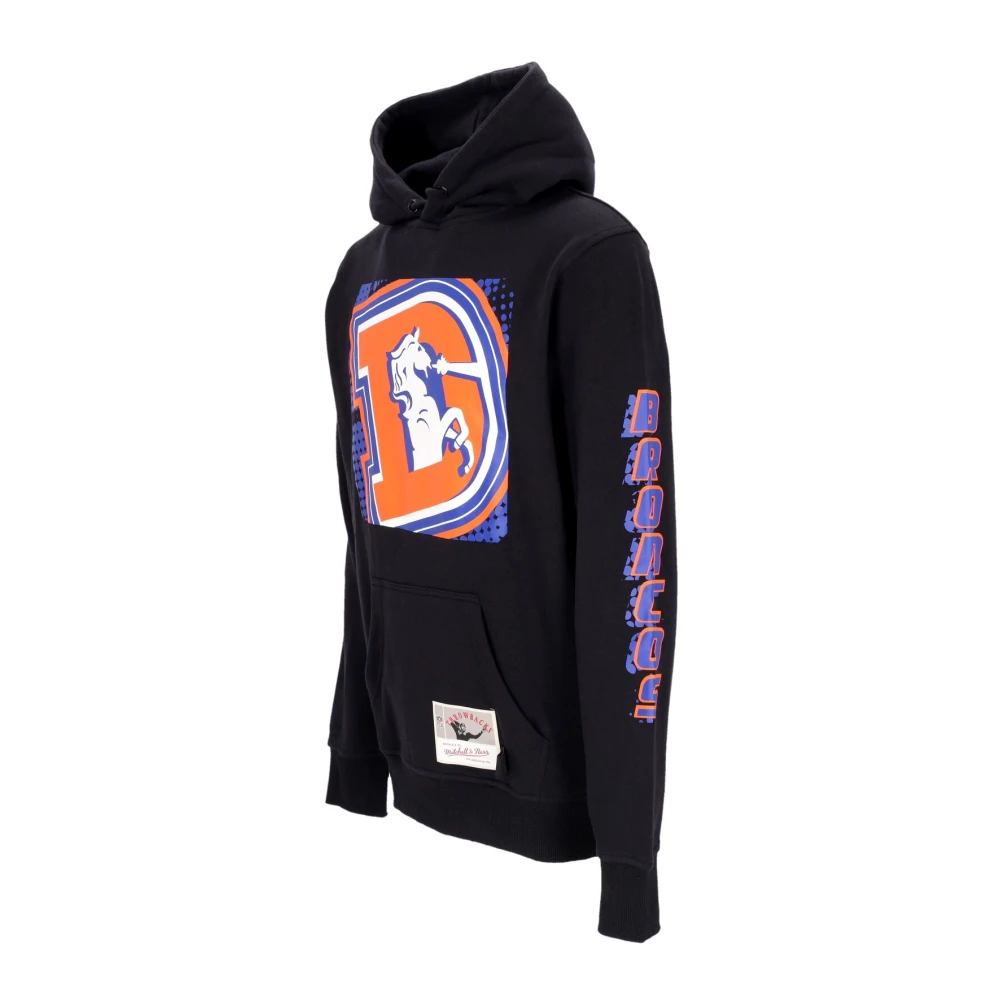 Mitchell & Ness NFL Big Face Hoodie Denbro Zwart Black Heren