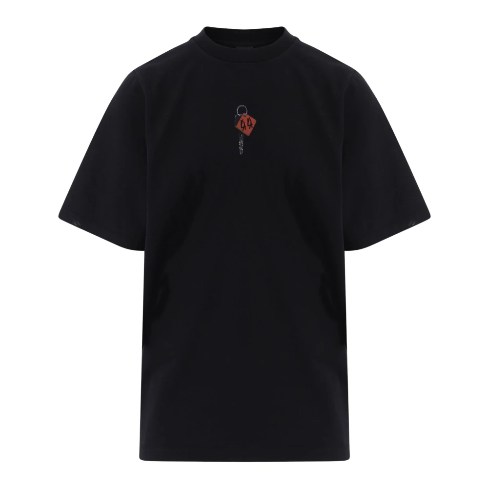 44 Label Group Uomo Nero - T-Shirt In Cotone Con Stampa Logo - Tops - L