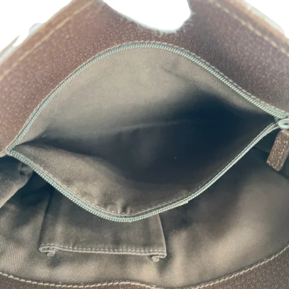 Gucci Vintage Pre-owned Canvas crossbody-bags Brown Dames