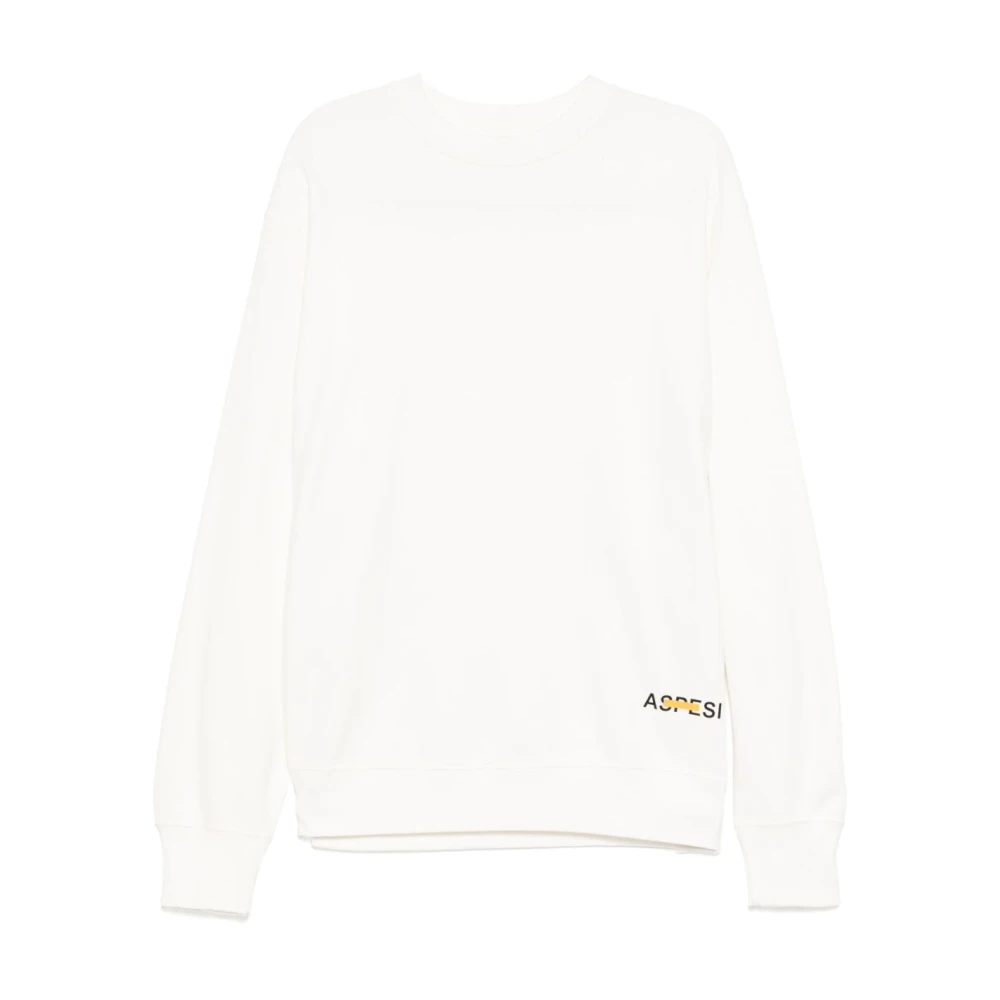 Aspesi Sweatshirt met Logo Print Beige Heren