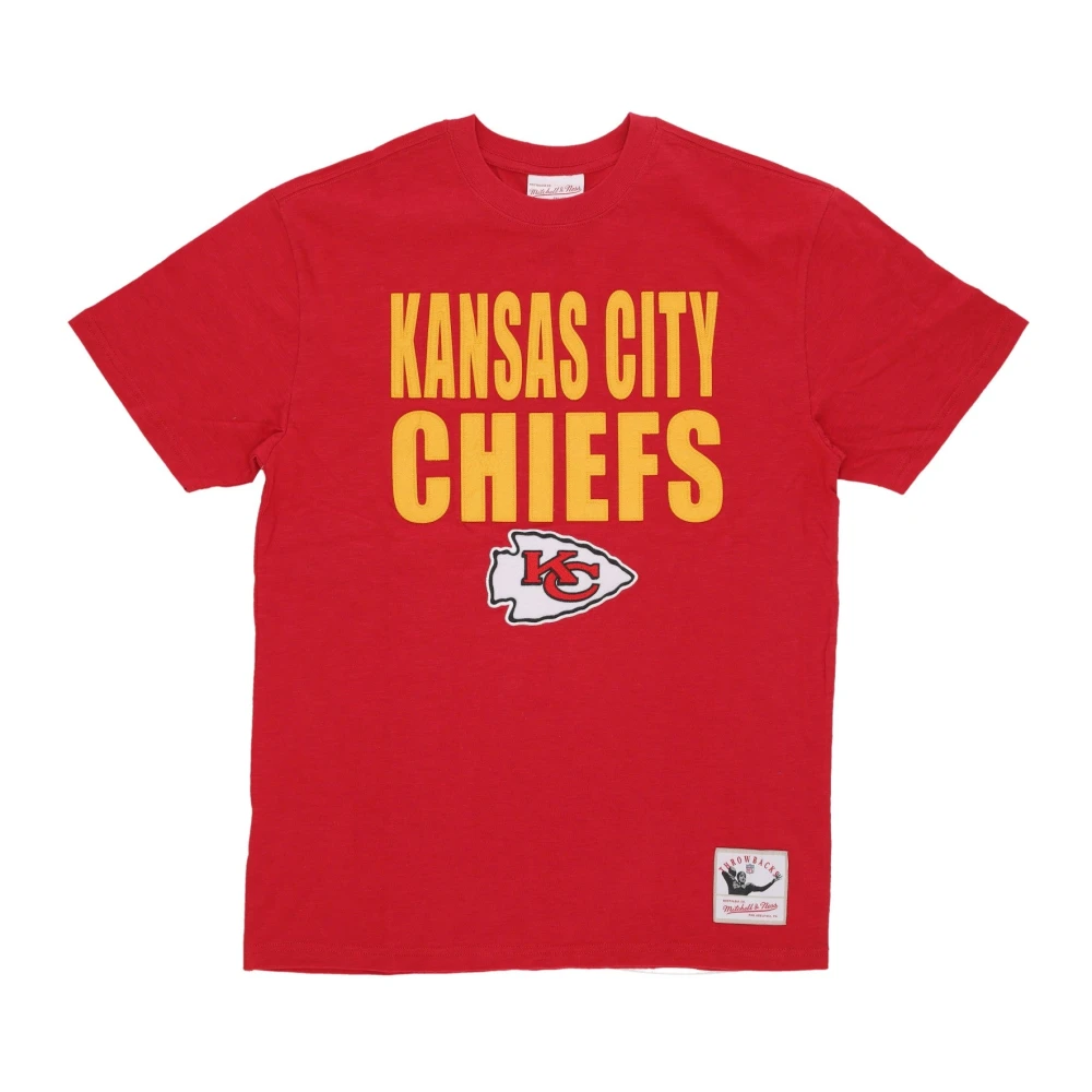 Mitchell & Ness Kansas City Chiefs Logo Tee Red Heren