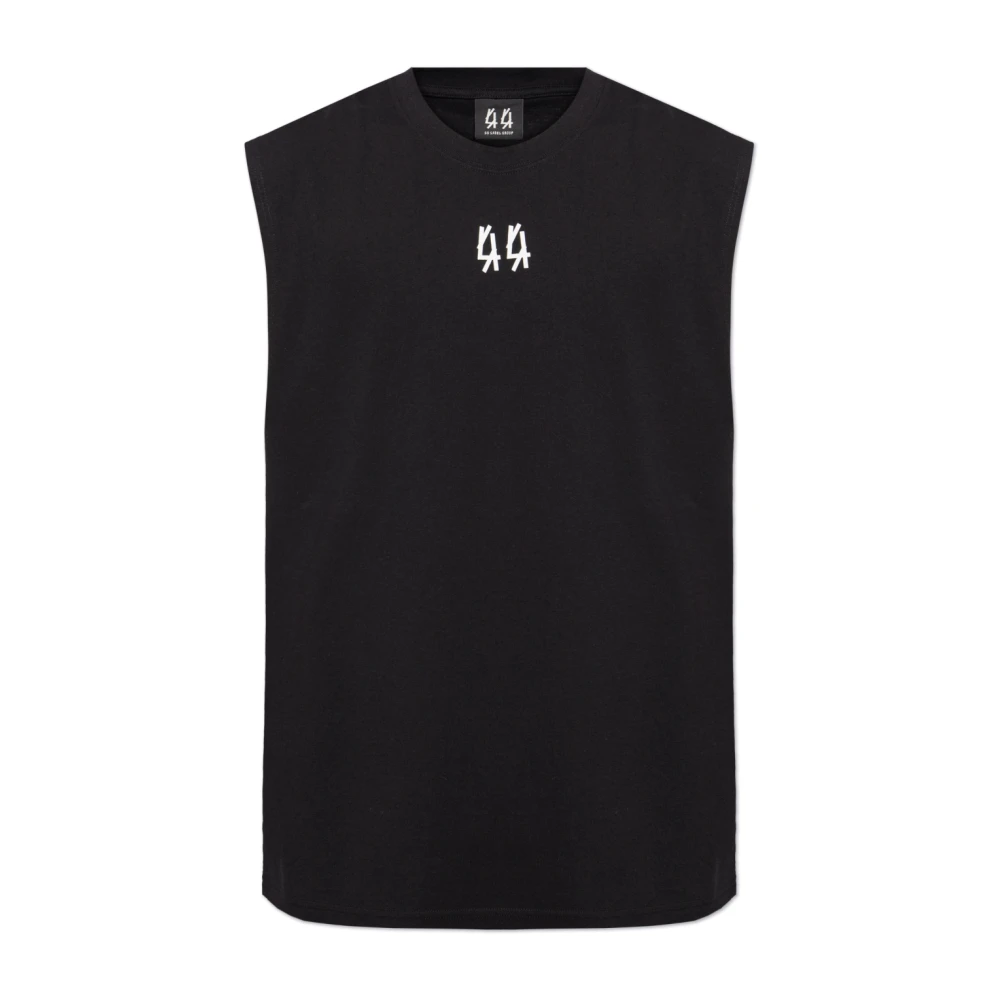 44 Label Group Mouwloos T-shirt Black Heren
