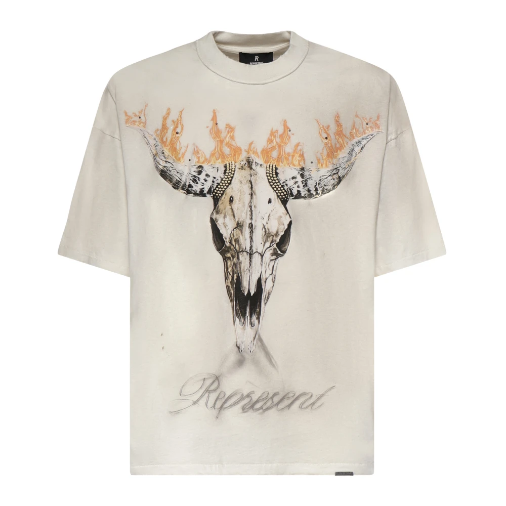 Represent Men's Beige T-Shirts, M, British Cowboys T-Shirt