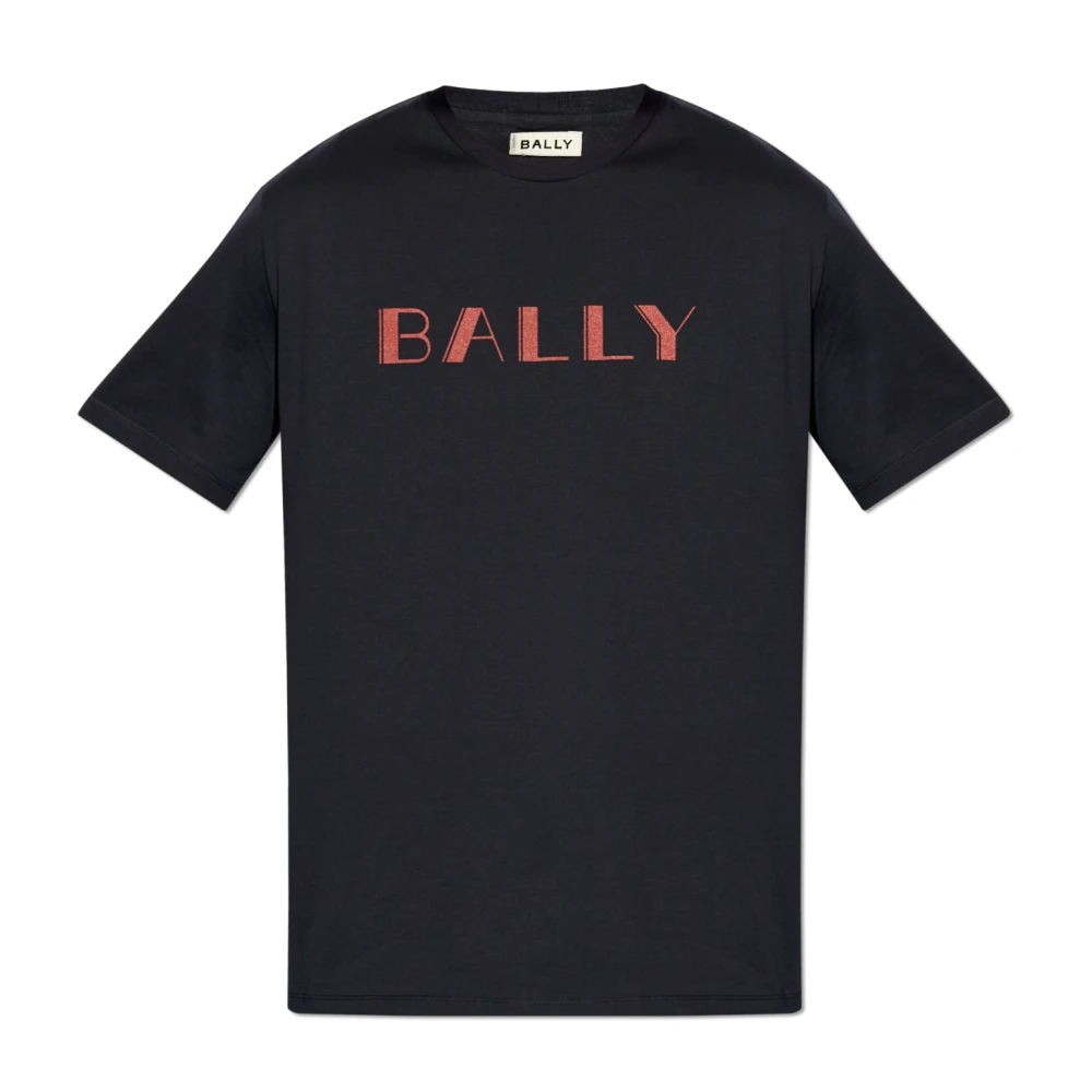 Bally T-shirt met bedrukt logo Blue Heren