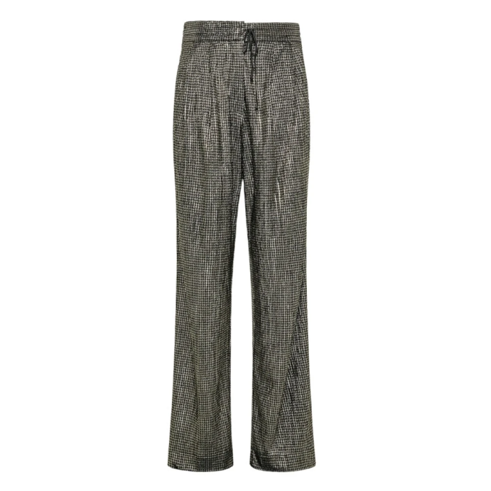 Forte Lamé Pied-de-poule Broek Gray Dames