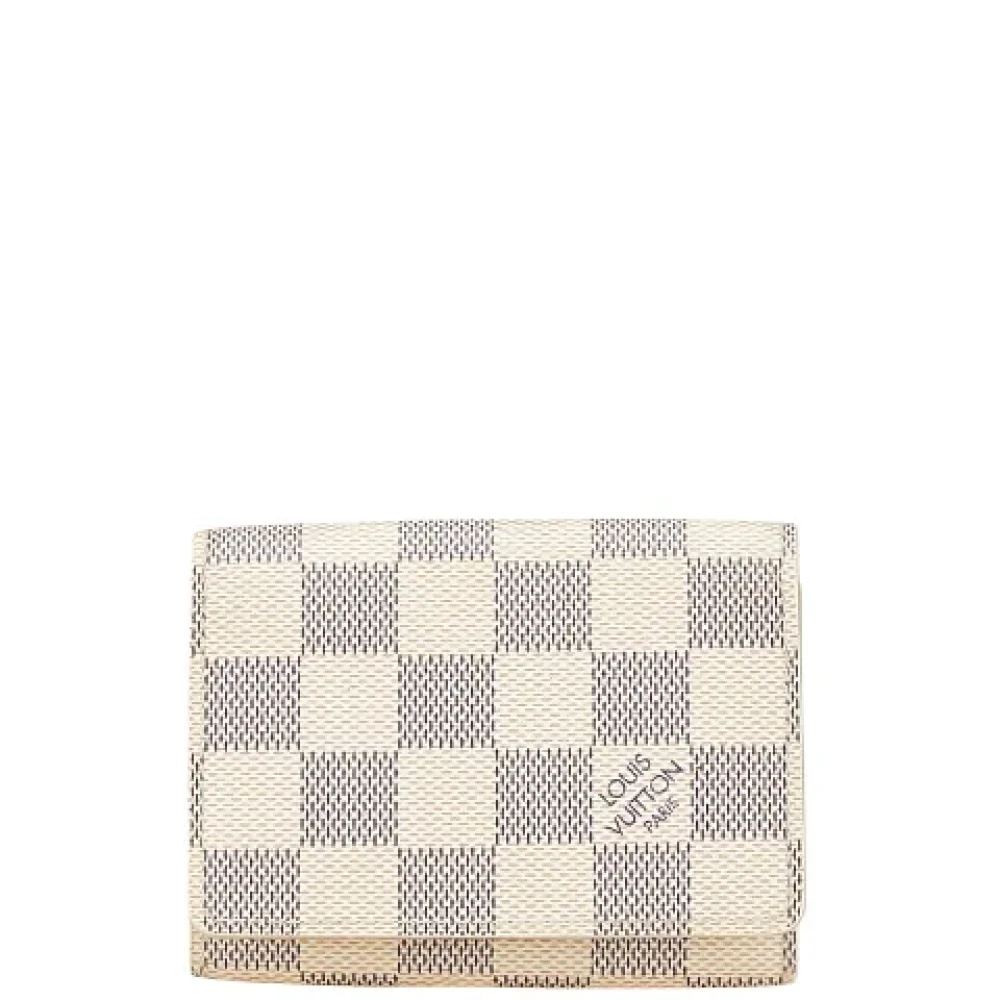 Louis Vuitton Vintage Pre-owned Canvas wallets White Dames