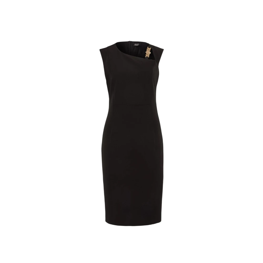 Liu Jo Kettingdetail Kokerjurk Black Dames