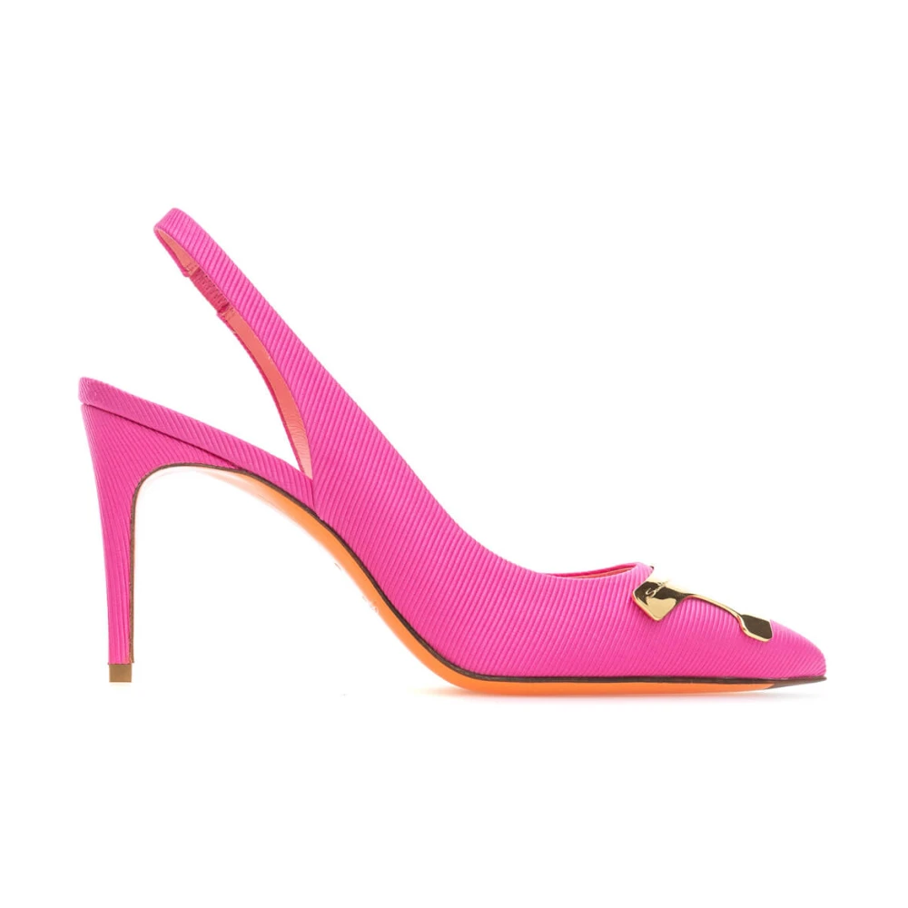 Santoni Vrouw Roze Elegante Slingback Pumps