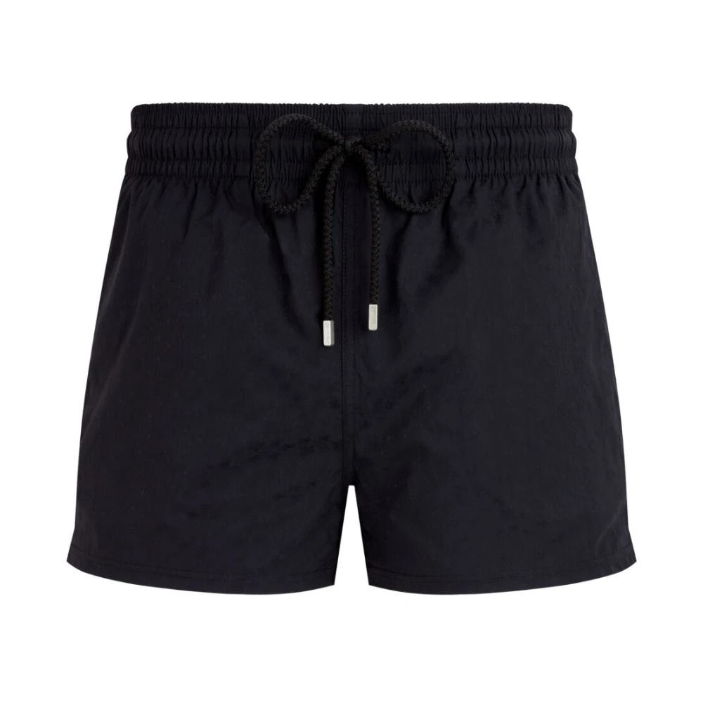 Vilebrequin Korte Jacquard Turtles Zwembroek voor Heren Black Heren