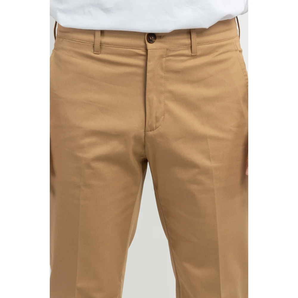 Golden Goose Slim-fit katoenen chino`s Beige Heren