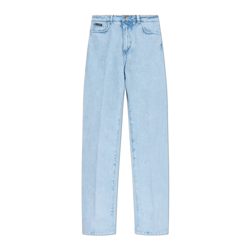 Dolce & Gabbana Jeans met logo Blue Dames