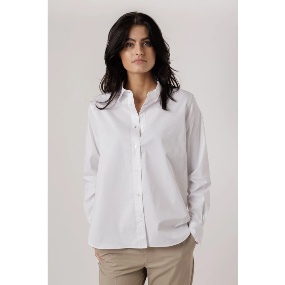 Closed Witte Klassieke Blouse met Knoopsluiting White Dames