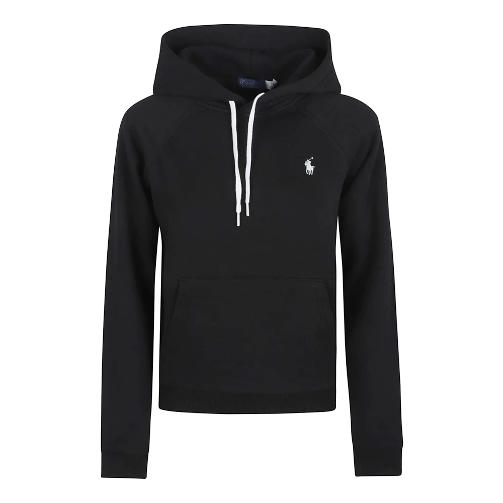Polo Ralph Lauren Women's Black Logo Hooded Sweatshirt