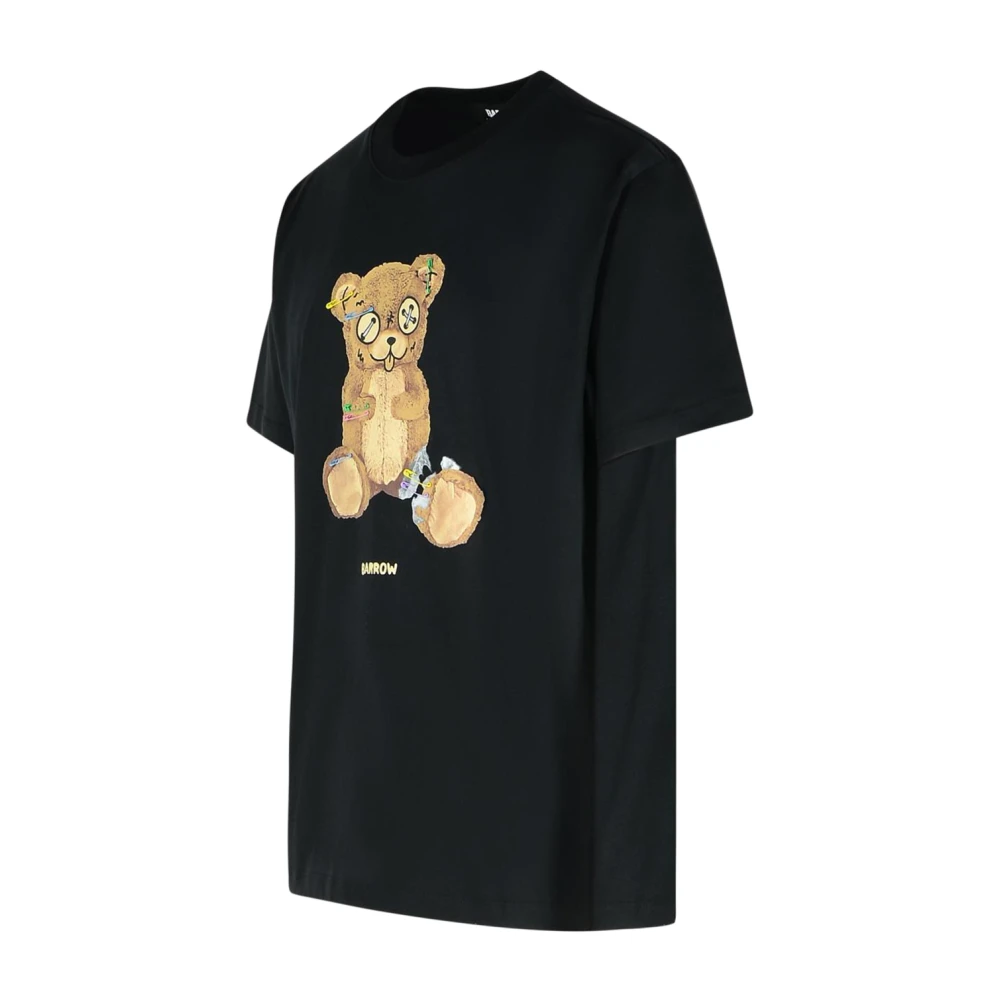 Barrow T-shirt met ronde hals van katoen Black Heren