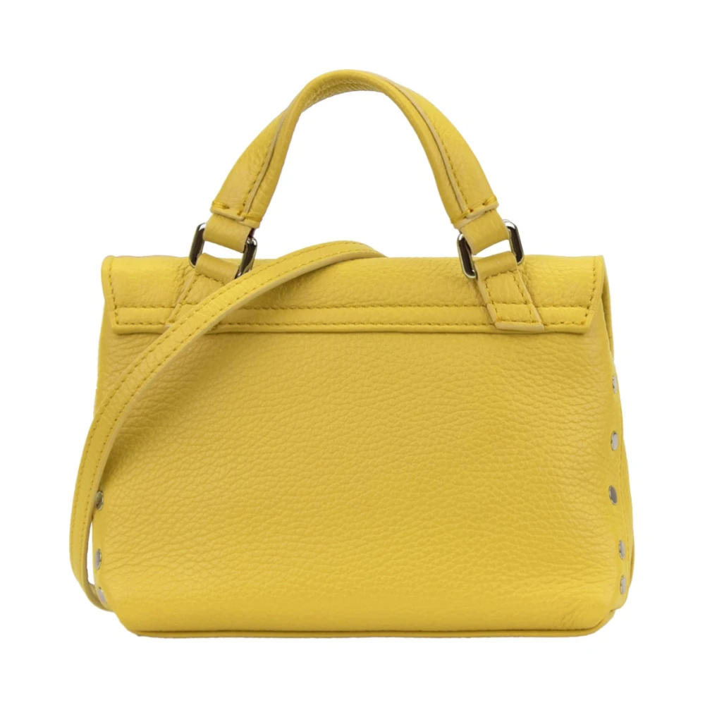 Zanellato Leren schoudertas voor dames Girello Yellow Dames