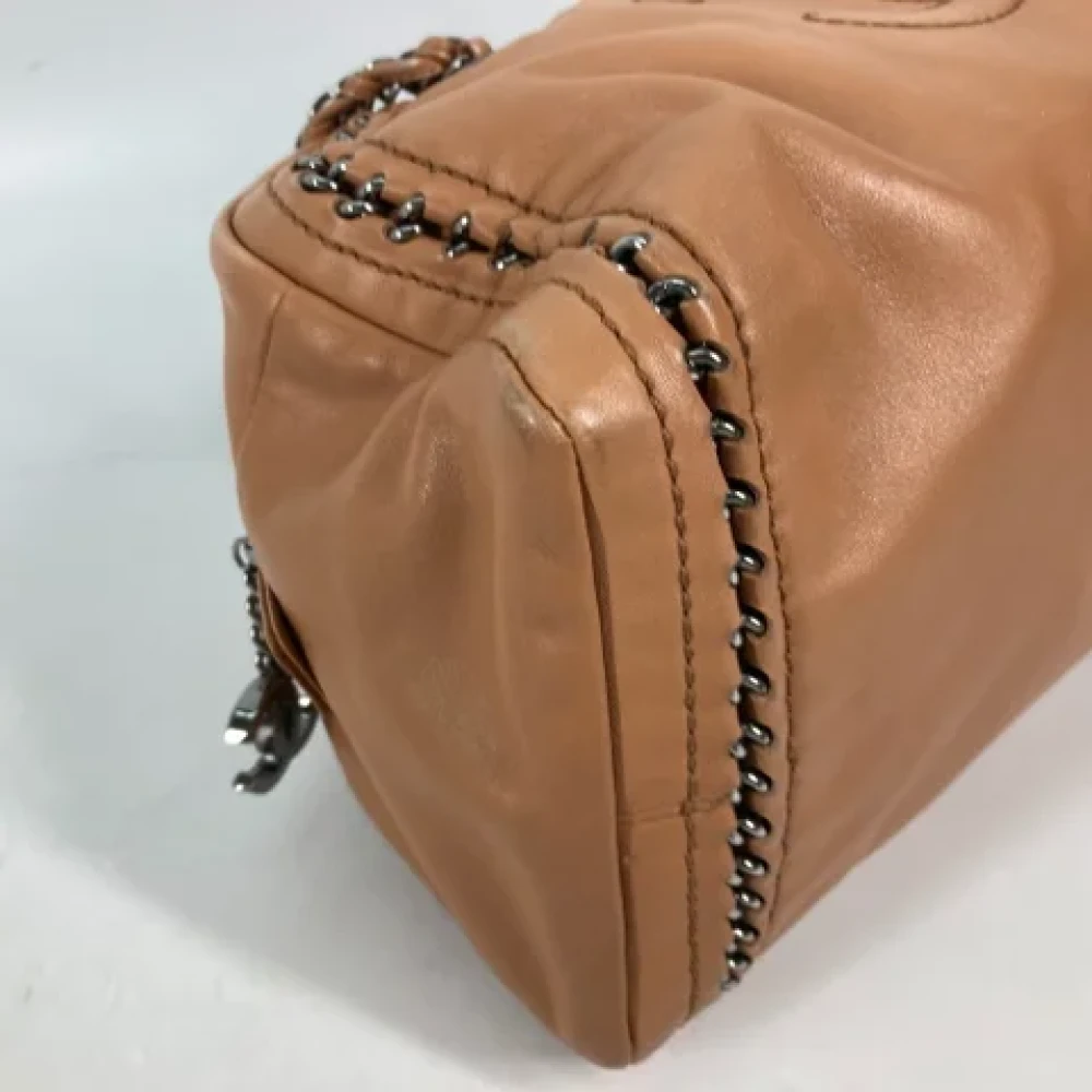 Chanel Vintage Pre-owned Leather chanel-bags Brown Dames