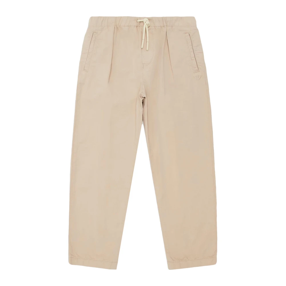 Emporio Armani Elastiska byxor med framfickor Beige, Pojke