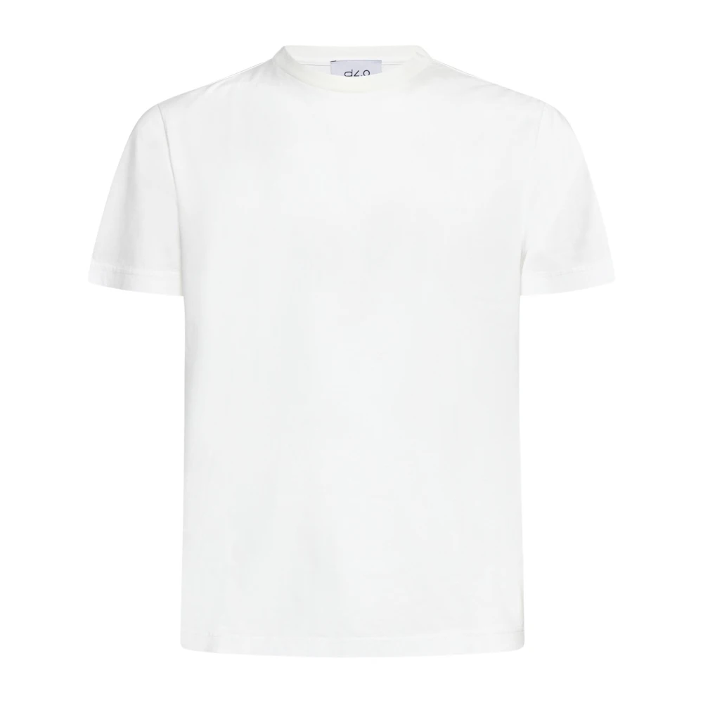 D4.0 Beige Katoenen T-shirts en Polos White Heren