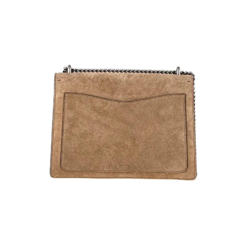 Gucci Vintage Pre-owned Suede gucci-bags Beige Dames