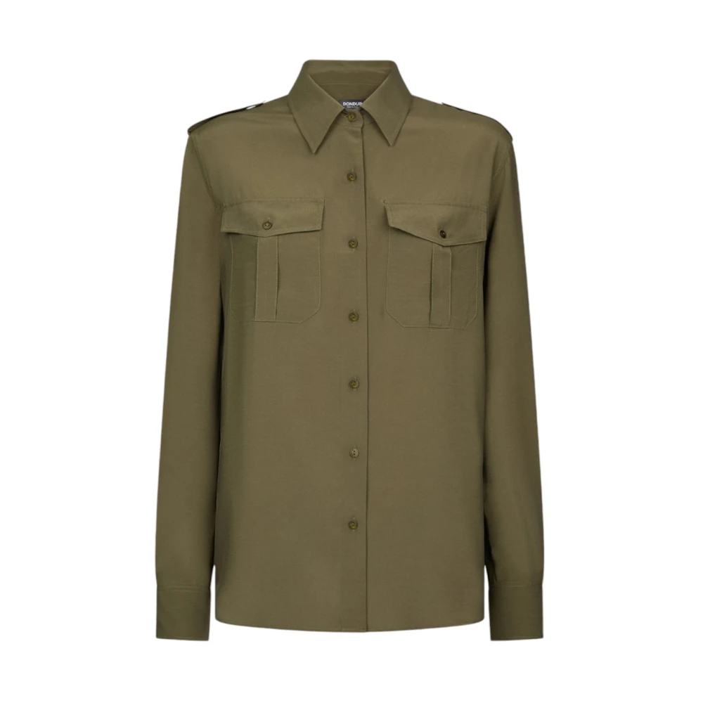 Dondup Stijlvolle Shirt voor Mannen Green Dames